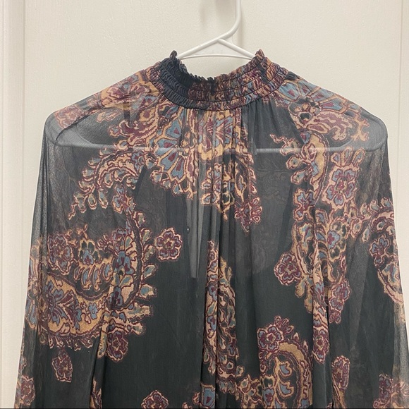 Free People Floral Tunic Dress Small - Picture 2 of 5